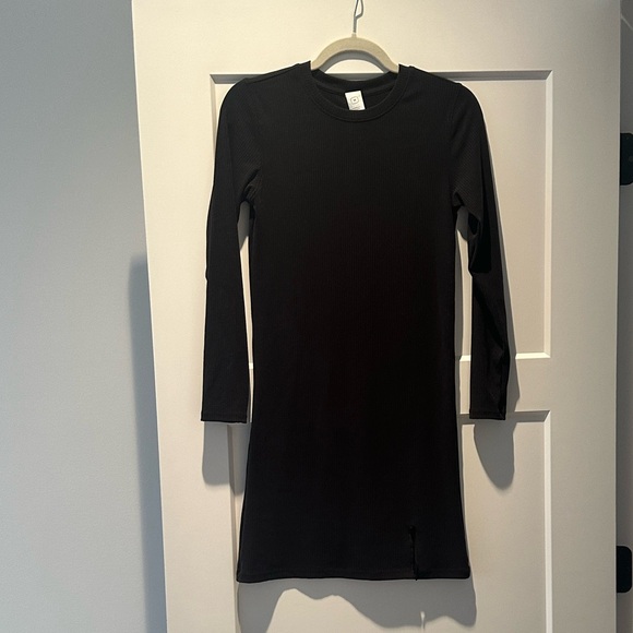 BYLT Basics Black Long Sleeve Mini Dress - Picture 2 of 2